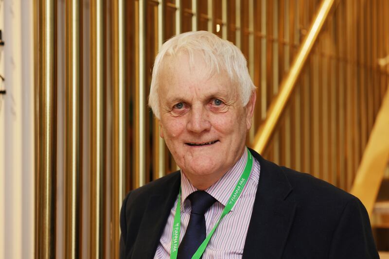 John Morgan from Malahide at the 82nd Fianna Fáil ardfheis. Photograph: Alan Betson
