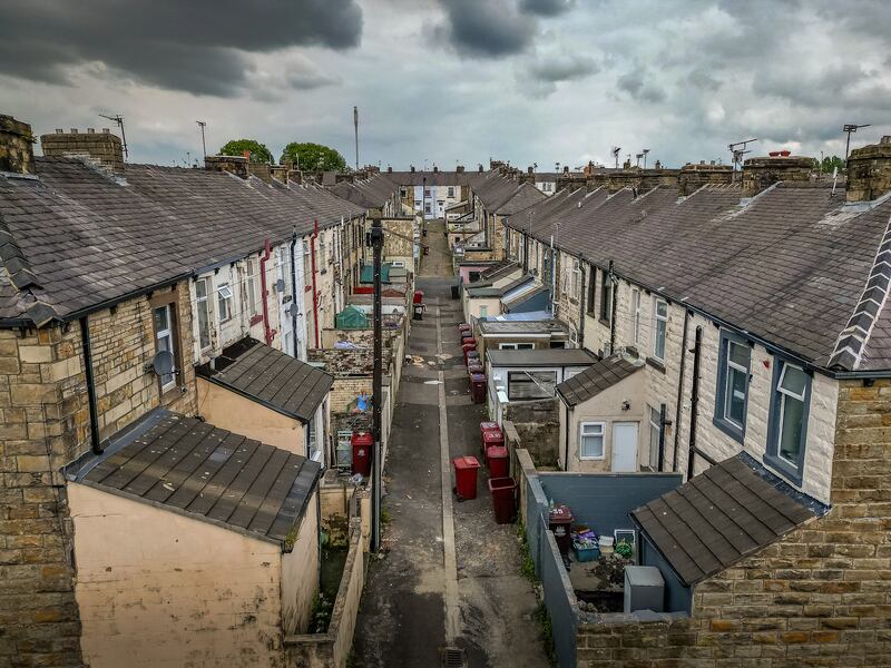 Terraced homes in Burnley, one of the northern seats that is expected to return to Labour. Photo: Christopher Furlong/Getty Images