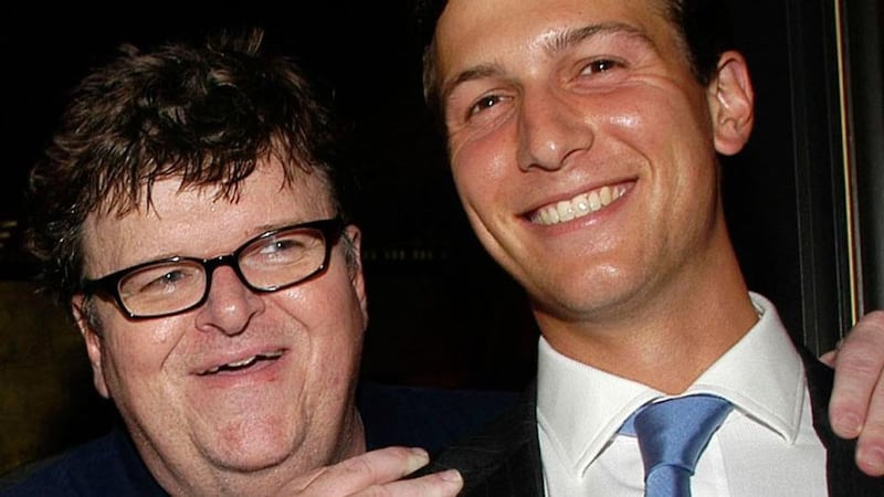 Michael Moore and Jared Kushner in Fahrenheit 11/9