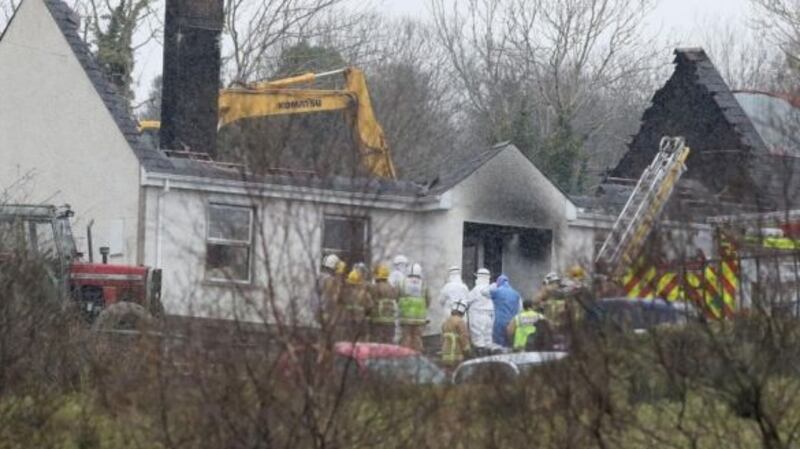 Last Tuesday morning’s fire is understood to have claimed the lives of three generations of the same family. Photograph: Brian Lawless/PA