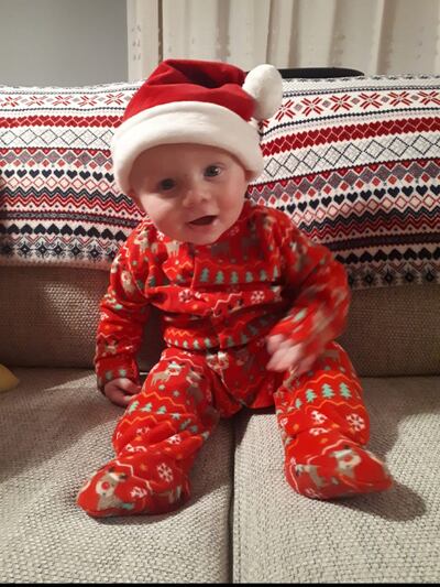 Caleb on Christmas Eve.