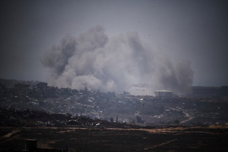 The war in Gaza is raging on. Photograph: AP