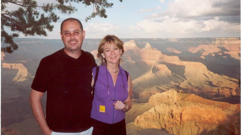 Paul Burgess and his wife Mary on their honeymoon trip to the US.