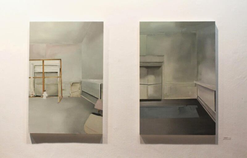 Primed Vision, diptych, Stephanie Deady, Kevin Kavanagh Gallery
