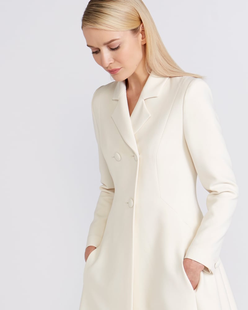Peter O’Brien for Dunnes:  three-button coat, €350