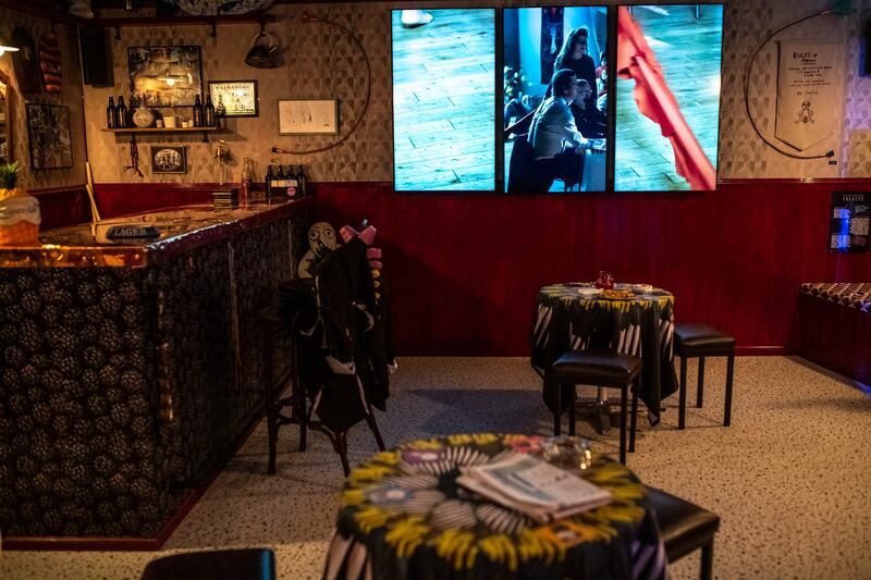 The Druthaib’s Ball, a síbín installation by Belfast-based Array Collective. Photograph: Garry Jones