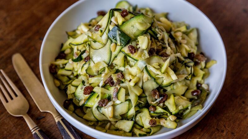 Sweet and sour courgettes