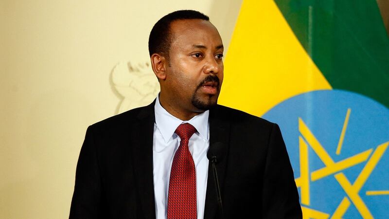 Ethiopian prime minister Abiy Ahmed: said Eritrea has agreed to withdraw troops from Ethiopian territory along their common border. Photograph: Phill Magakoe/AFP via Getty Images