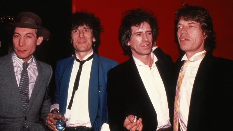 The Rolling Stones in New York City in 1983: Charlie Watts, Ronnie Wood, Keith Richards and Mick Jagger. Photograph: Robin Platzer/Getty
