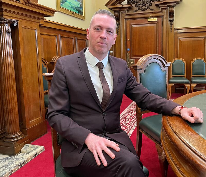 The Green party leader in Northern Ireland Mal O’Hara. He has been nominated by its Seanad election taskforce and executive committee to run in the byelection to replace Sinn Fein’s Niall Ó Donnghaile