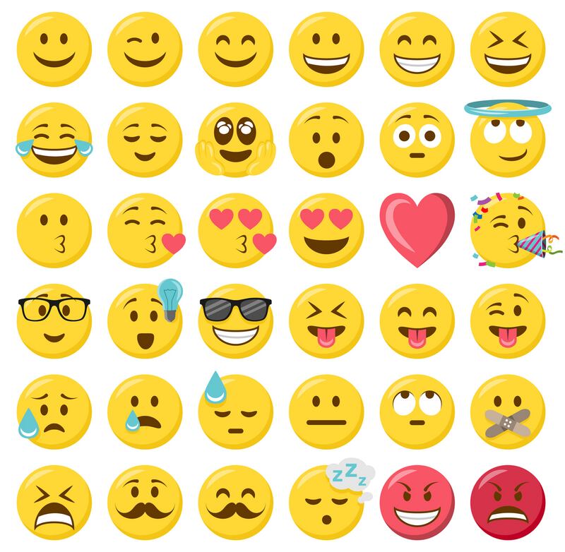 Common emojis women will use if they feel like they have said too much include the blushing face, the zippered mouth and the sad, downtrodden one. Photograph: iStock