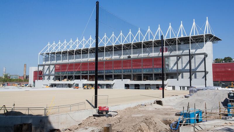 Work on the redevelopment of Páirc Uí Chaoimh in 2016. Photograph: Bryan Keane/Inpho