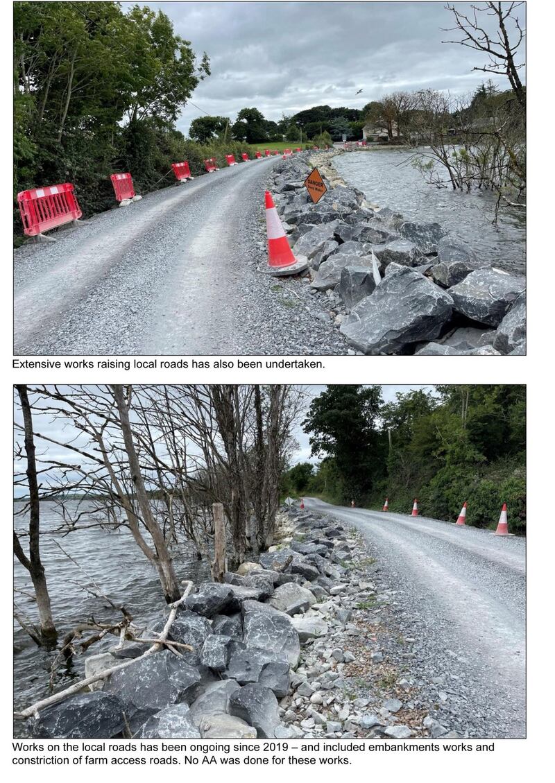 Flood relief works undertaken by Roscommon County Council Lough Funshinagh