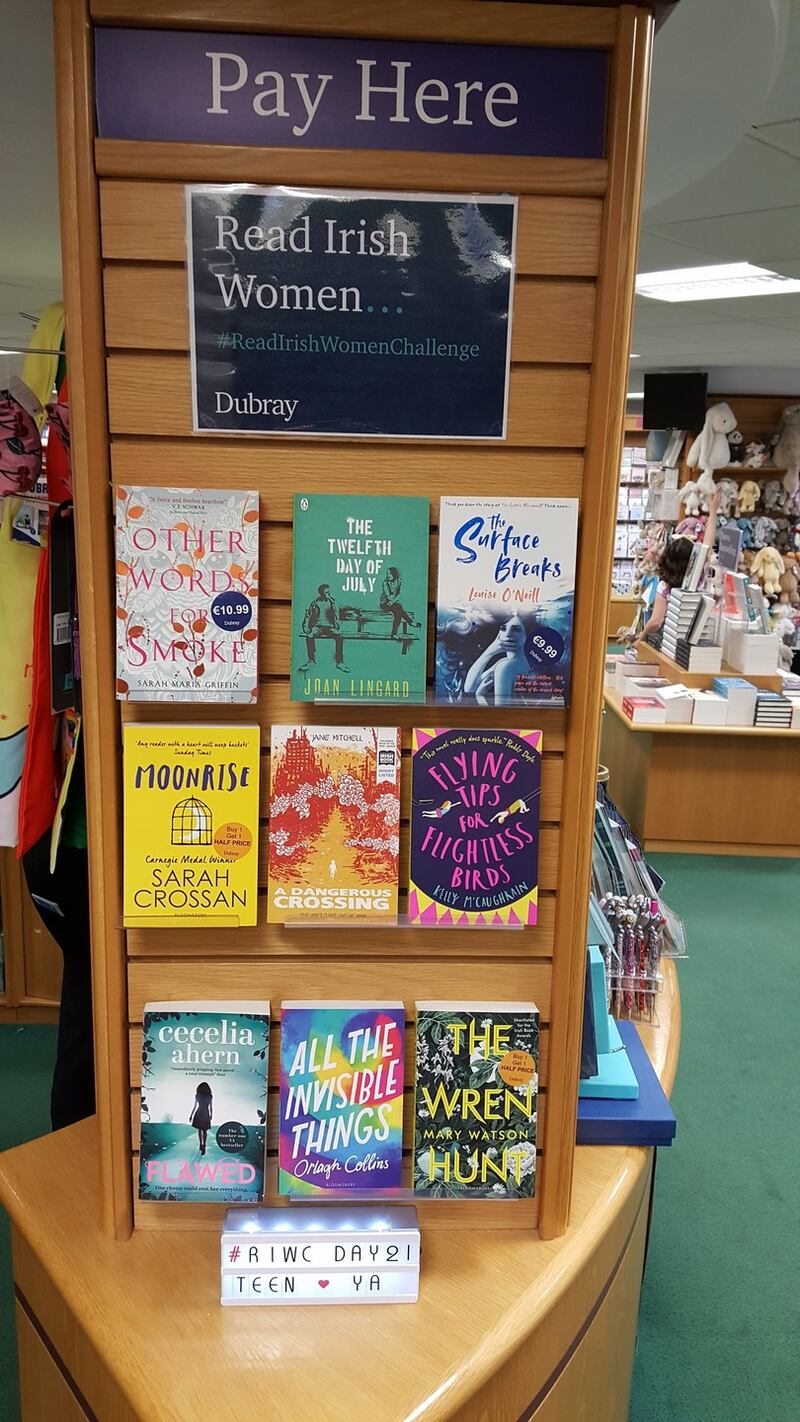 My own lovely employer Dubray Books got on board, and my colleagues in the Blackrock bookshop were keen to add their suggestions to the daily changing display.