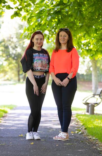 Service user Elizabeth McGrath and social prescribing co-ordinator Fiona Laffan at People's Park, Waterford city. Photograph: Patrick Browne