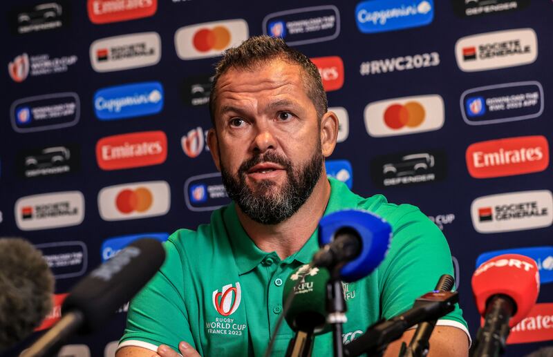 Ireland head coach Andy Farrell. Photograph: Dan Sheridan/Inpho