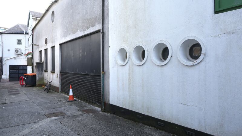 The site of the new temporary gallery space in Galway: Before