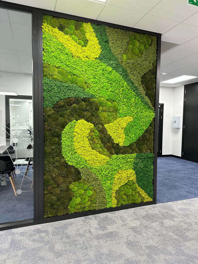 Biophilia provides an eco-solution, improves workplace welllbeing and acts as an acoustic buffer