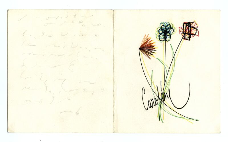 Thank-you letter from Princess Caroline to Éamon de Valera