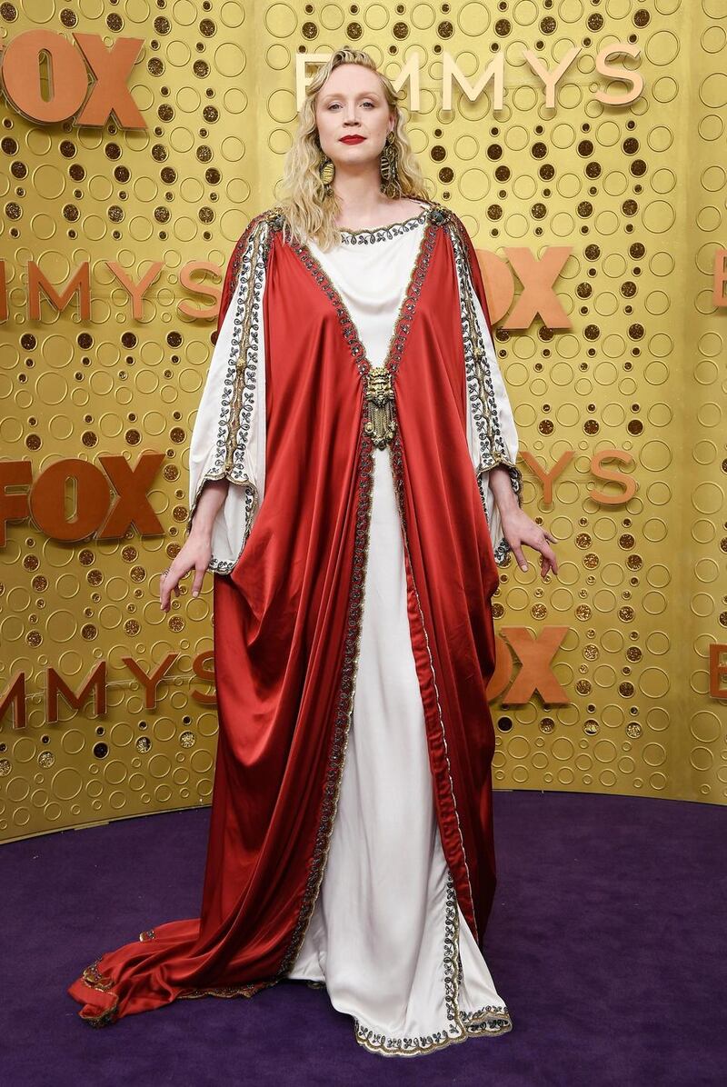 Emmys fashion: Gwendoline Christie. Photograph: Frazer Harrison/Getty
