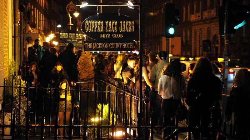 Copper Face Jacks: 'All the nightclubs, but particularly Coppers, are well run,' says one of the gardaí on Harcourt Street. Photograph: Aidan Crawley