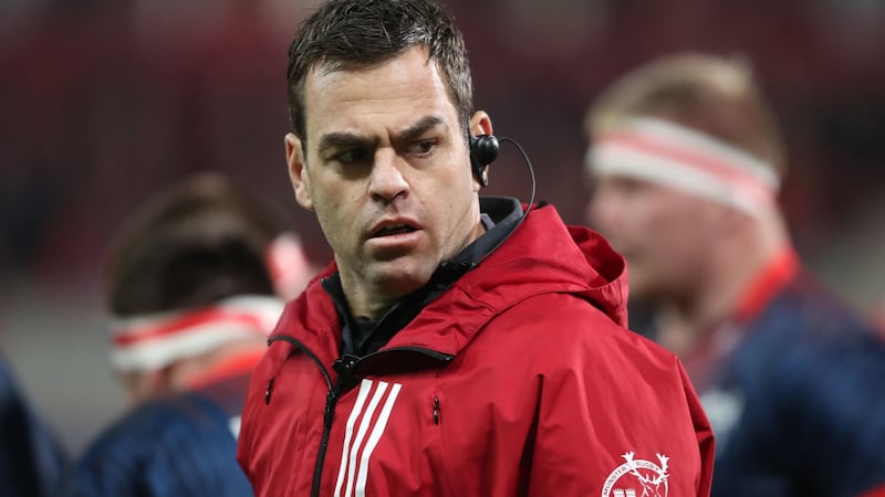 Munster Coach Johann van Graan during the Heineken Champions Cup pool four match against Racing 92 at Thomond Park, Limerick  on Saturday. Photograph: Niall Carson/PA Wire