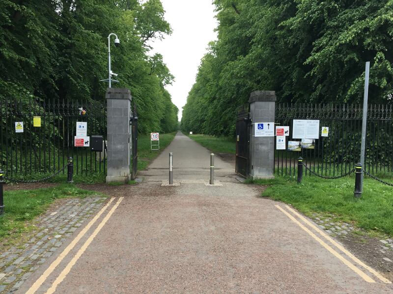The gate to Castletown House at Celbridge, Co Kildare. Photograph: Stephen Farrell