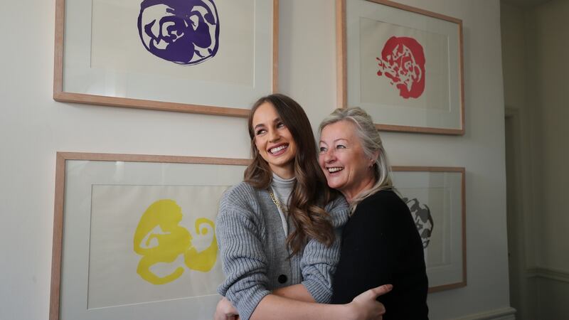Thalia Heffernan with her mum Susan Ebrill. Photograph Nick Bradshaw