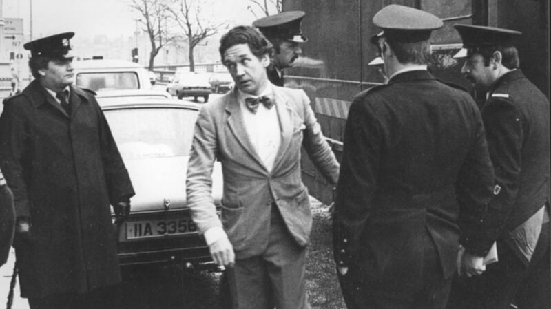 Malcolm MacArthur entering the Four Courts charged with the murders of Bridie Gargan and Donal Dunne. Photograph: The Irish Times