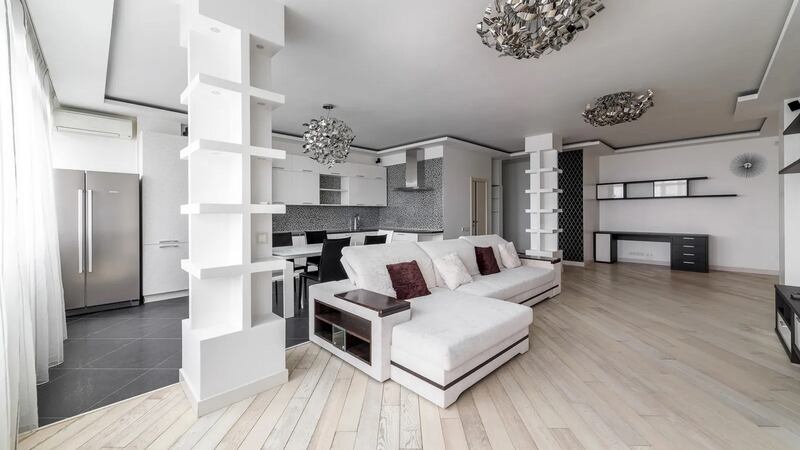 Russia: This two-bedroom apartment lies in a modern residential complex in the historical district of Moscow