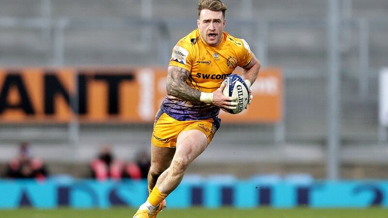 Stuart Hogg enjoyed a fine season with Exeter, winning in Europe and domestically. Photograph: Laszlo Geczo/Inpho