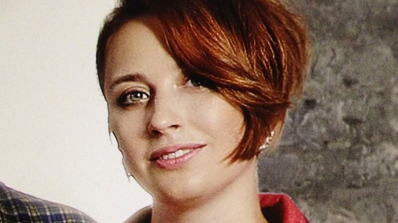 Undated  shot of  journalist Tatyana Felgenhauer in the Ekho Moskvy (Echo of Moscow) radio station office in Moscow, Russia. The deputy editor  was rushed to hospital today after being stabbed. File photograph: Vitaly Ruvinsky/Ekho Moskvy photo/AP