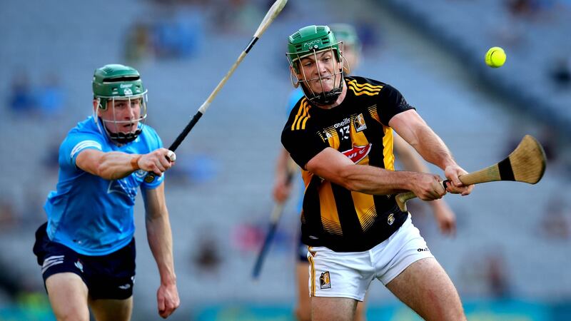 Kilkenny’s Eoin Cody  in action against Dublin’s James Madden during the Leinster SHC final at Croke Park. Photograph: Ryan Byrne/Inpho