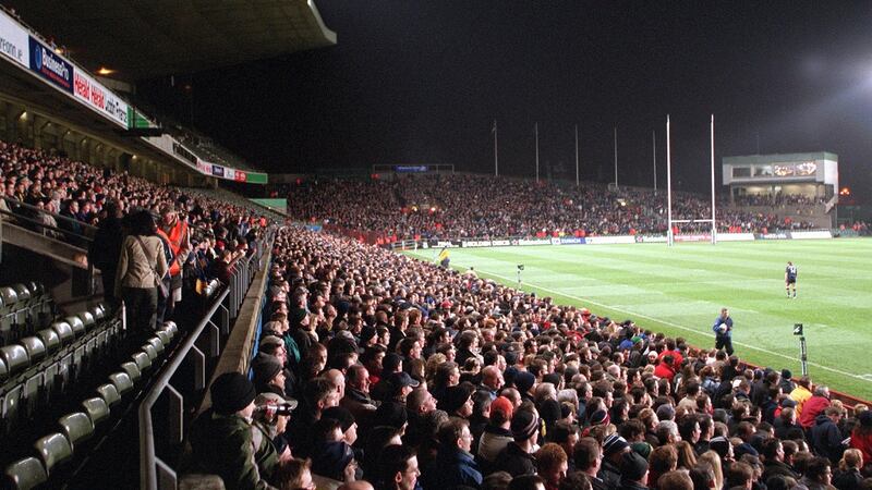 The Lansdowne Road crowd during Leinster’s 2004 Heineken Cup clash with Cardiff. Photograph: Donall Farmer/Inpho