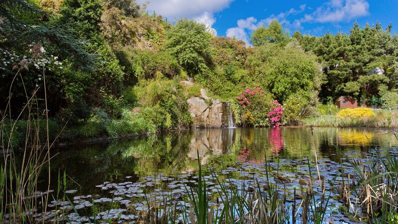 Garden pool at Inis Thoir