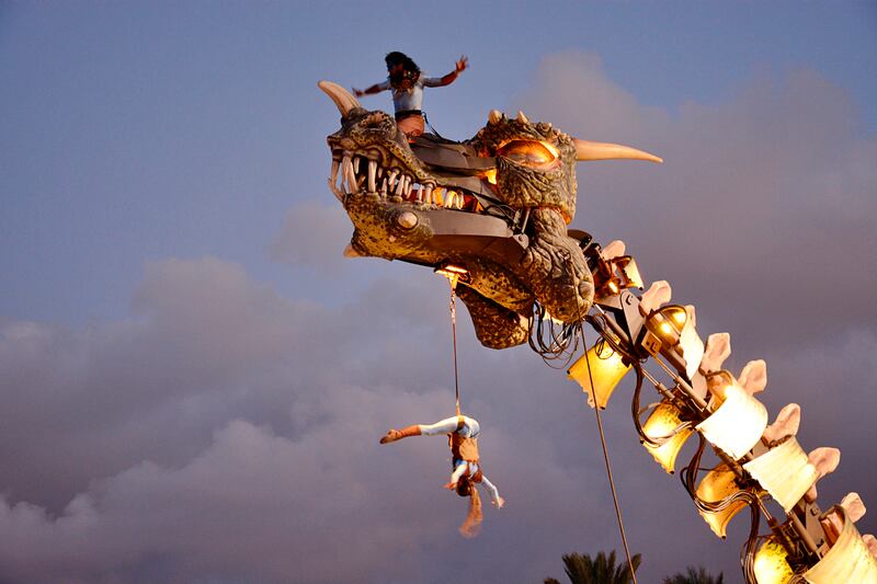Galway International Arts Festival: Dragon. Photograph: Adrian Rosati
