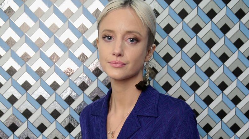 Andrea Riseborough: “She leaned in and said: ‘You just look so totally different.’ That’s my f**king job, mate. I wonder if she would say that to a man.” Photograph: Cindy Ord/SCAD/Getty Images