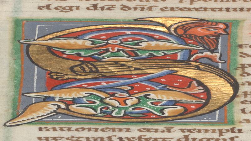 The 12th-century West Dereham Bible, from the university library's Manuscripts for Medieval Studies Project. Photograph: Trinity College Dublin