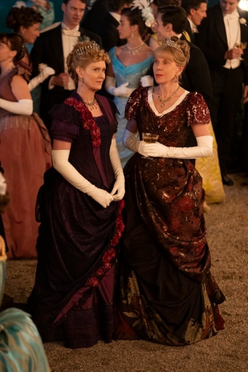 Cynthia Nixon as Ada van Rhijn and Christine Baranski as her sister Agnes van Rhijn in season two of The Gilded Age. Photograph: Karolina Wojtasik/HBO