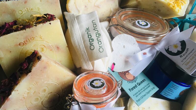 Soaps from Rosie Casey at organikorangutan.com