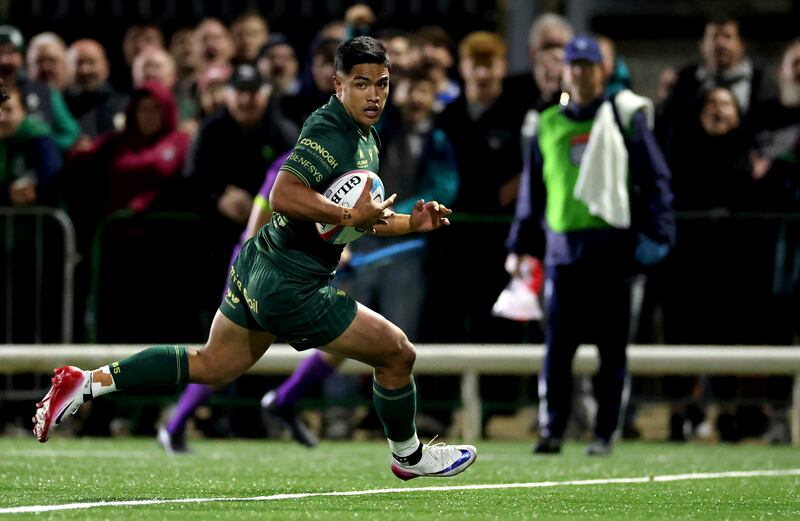 Connacht's Josh Ioane has 'got fast hands, fast feet and always challenging the line', says Clayton McMillan. Photograph: James Crombie/INPHO