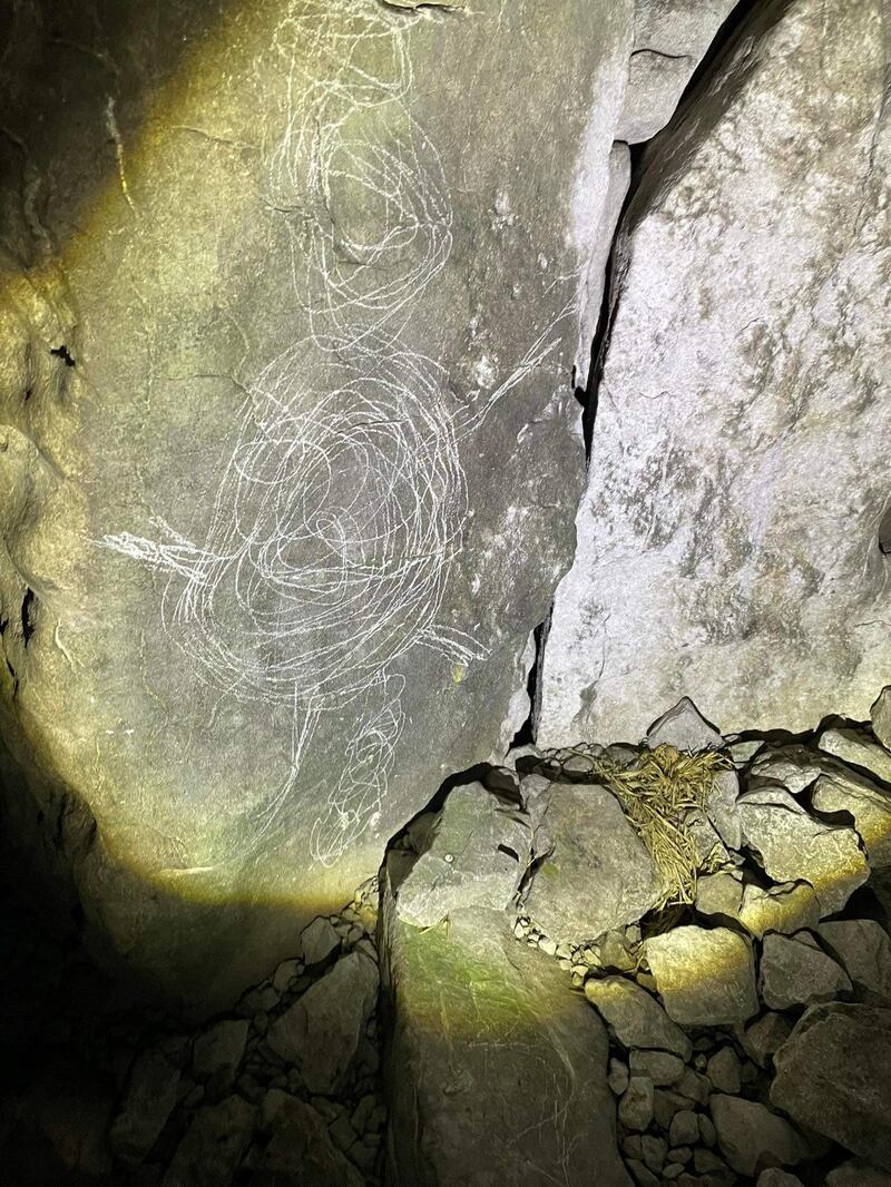 A further example of the recent vandalism. Photograph: Ken Williams