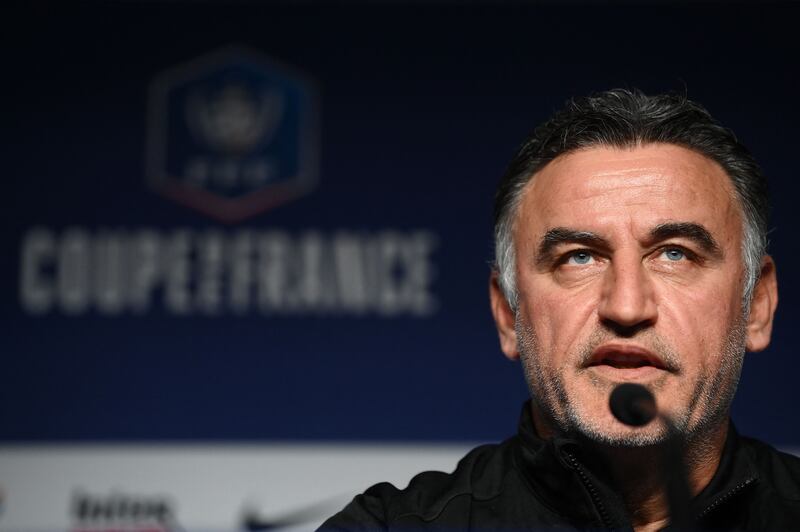 Christophe Galtier is set to take over at PSG after leaving Nice. Photograph: Franck Fife/AFP via Getty Images 