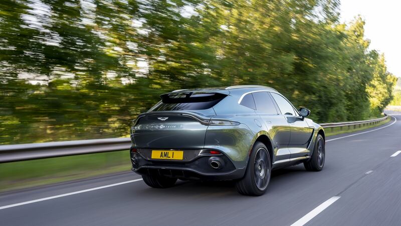 The DBX has remarkable deportment, and you can feel the rearward bias of the four-wheel drive system when powering past an apex.