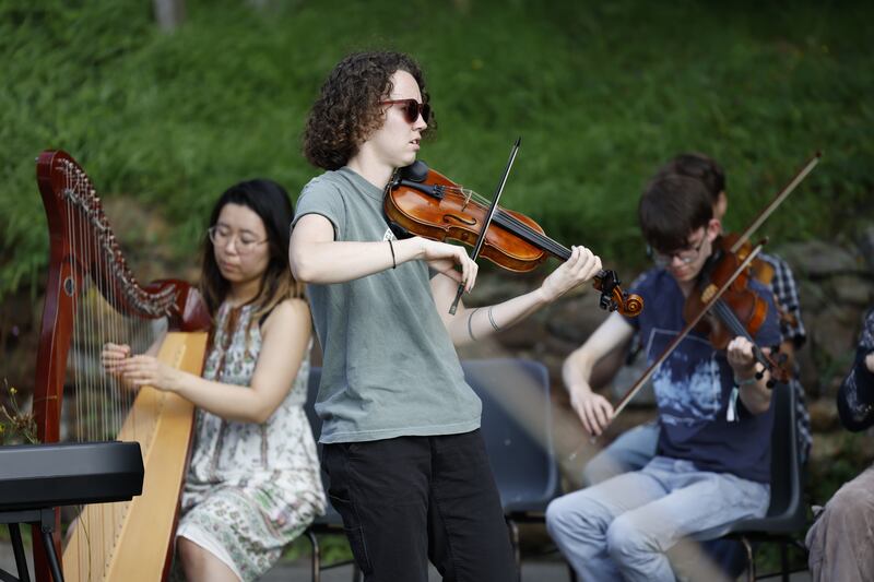 Micks Eilish leads a tune. Photograph Nick Bradshaw/The Irish Times