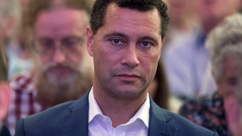 Ukip MEP Steven Woolfe was taken to hospital, where it was confirmed he was suffering bleeding on the brain. Photograph:  Matt Cardy/Getty Images