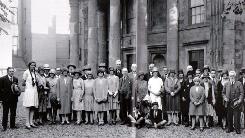 Members of the Belfast Naturalists’ Field Club visit St George’s Church, from ‘A History of St George’s Church, Belfast’ by Brian Walker