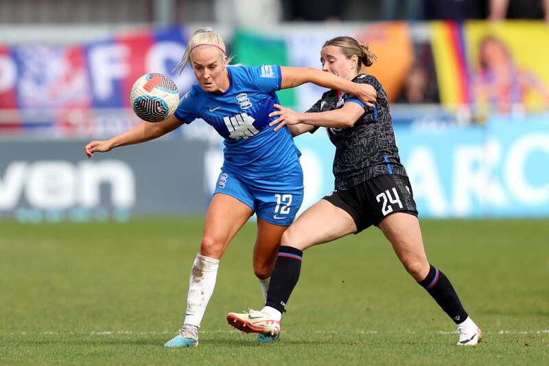 Lily Agg plays for Birmingham City in England. Photograph: Tom Dulat/The FA via Getty Images