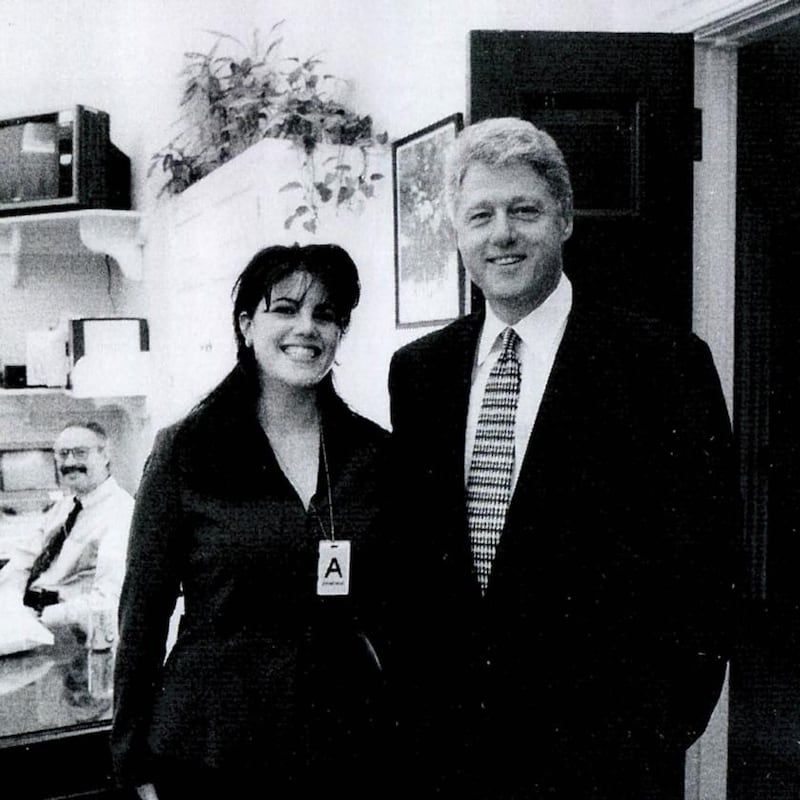 Lewinsky was a 22-year-old White House intern when her relationship with the president began. Photograph: House Judiciary Committee via New York Times