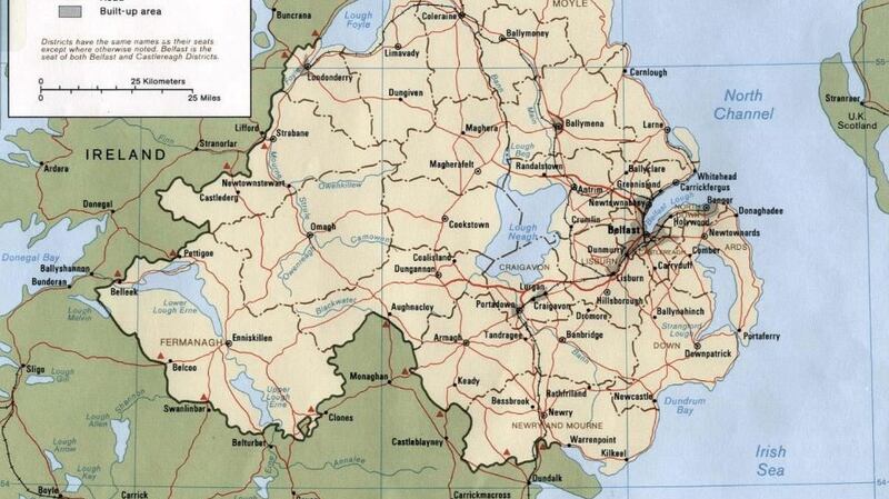 The modern Irish Border as proposed in Sir James Dougherty’s final assessment, May 11th, 1914.